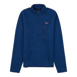 Patagonia better sweater 1/4 zip blue